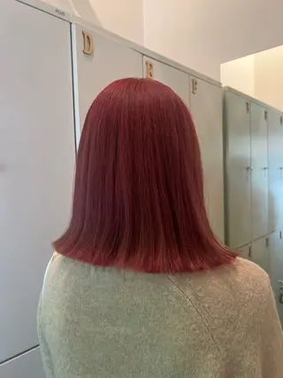 ミディアム ハイトーンカラー/エ クステ/デザインのヘアスタイル