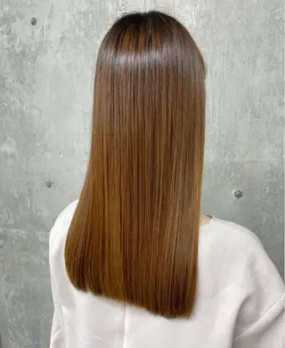 セミロング 日韓レイヤー🇰🇷 艶カラー/ナカネのヘアスタイル