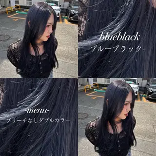 ロング 🖤🎀ハイトーン/ エク/夕月🎀🖤のヘアスタイル