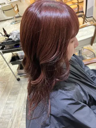 ミディアム カラー キンサダ ワンリダ‪のヘアスタイル