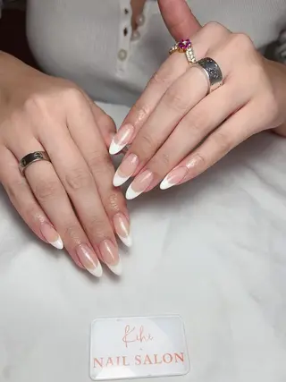 ネイル ユリ🎀長さだし/ パラジェル/持ち込みのネイルデザイン