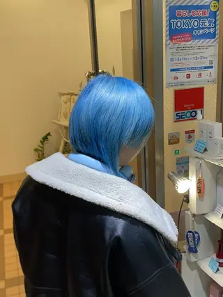 ショート カラー メンズ 🌈原宿🥣ケアブリ ーチ🥣平城秀馬🌈のヘアスタイル