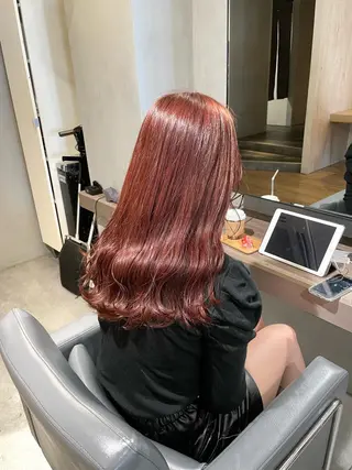 ロング カラー ボブ/パーマ 古家 佑真のヘアスタイル