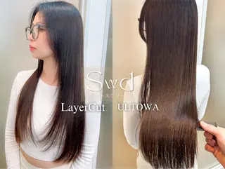 ロング カラー 顔周りレイヤー/ボブ 銀座✨中野まさひろのヘアスタイル