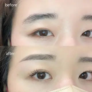 マツエク・マツパ アイブロウ クレセントアイ 蓑手のマツエク・マツパデザイン