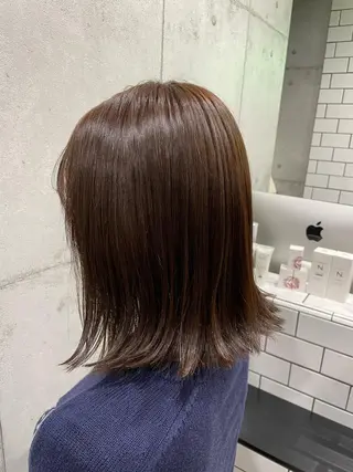 ミディアム カラー ✂︎newi池袋✂︎ 長谷川寛のヘアスタイル
