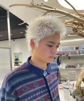 ショート カラー メンズ 【圧倒的センス】 まる/メンズカラーのヘアスタイル