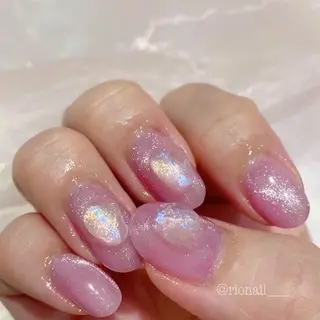 ネイル 𝘙𝘪𝘰𝘯𝘢 ...🕯🤍のネイルデザイン