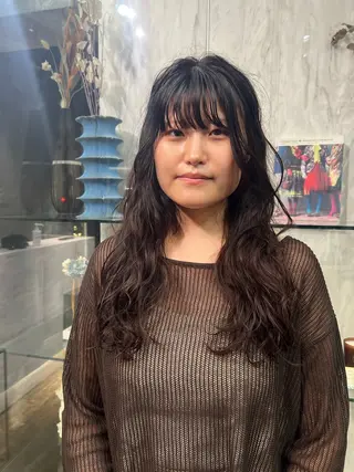 ミディアム パーマ ROBBY所属・松井美樹/似合わせ ガーリー・韓国のヘアスタイル