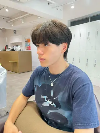 カラー メンズ 松永 梨央のヘアスタイル
