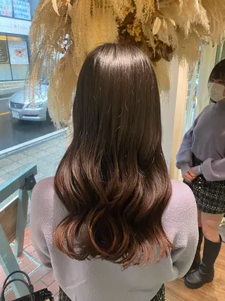 ロング 透明感カラー/韓国 ヘア🩶yuri🩵のヘアスタイル