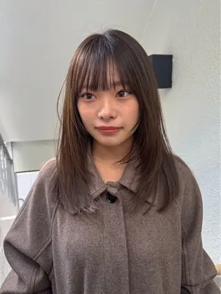 ミディアム LOREN＋透明感 オリーブhirokoのヘアスタイル