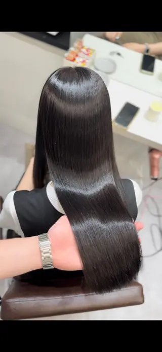 ロング 髪質改善×縮毛矯正 Core 片山健太のヘアスタイル