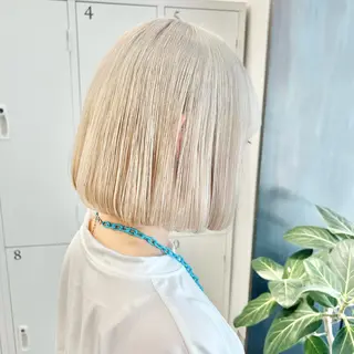 ショート カラー 🤍髪質改善➕透明感 カラー🤍川上葵のヘアスタイル