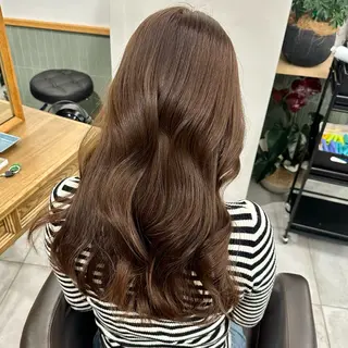 セミロング カラー ブリーチなし/レイヤ ー特化🌈Tommyのヘアスタイル
