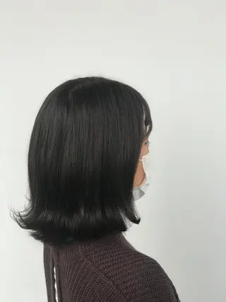 ミディアム 下條 真のヘアスタイル