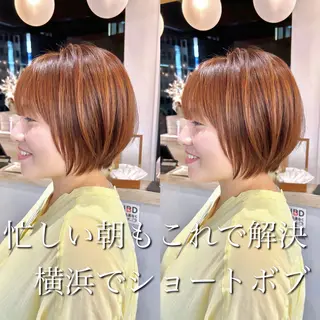 ショート 🩵縮毛矯正/ブリー チ/髪質改善/いつかのヘアスタイル