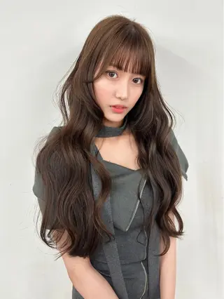 ロング カラー 渋谷韓国ヘア🇰🇷 SAYAKA🩶ᩚのヘアスタイル