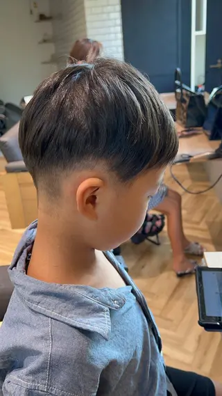 メンズ amiehairroom所属・むらたナチュラルパー マ🌀透明感カラーのヘアスタイル