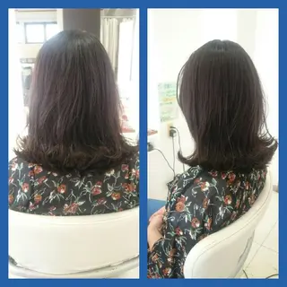 セミロング キンジョウ エナミのヘアスタイル