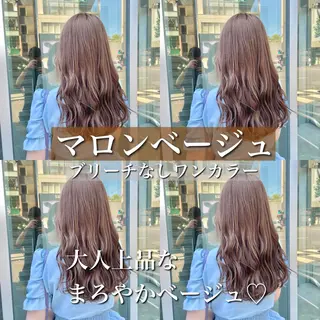 カラー ミルクティーカラー イイサカシュンスケのヘアスタイル