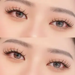 マツエク・マツパ 透明感カラー🎀／ マツエクのヘアスタイル