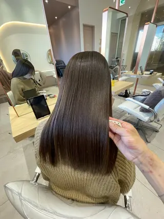 セミロング カラー 艶カラー特化💎 梅村晋平のヘアスタイル