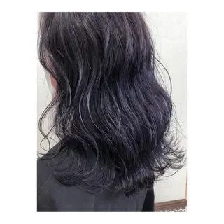 ミディアム カラー メンズ 白髪ぼかし脱白髪染め 大塚綾のヘアスタイル