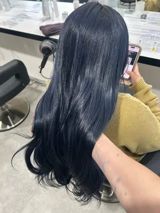 ロング カラー エフェクトブリーチ／ レイヤーカット／翔のヘアスタイル