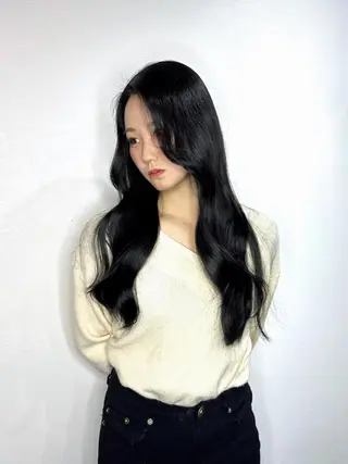 ロング 韓国風レイヤー🗝要 暗透カラー📓吉祥寺のヘアスタイル