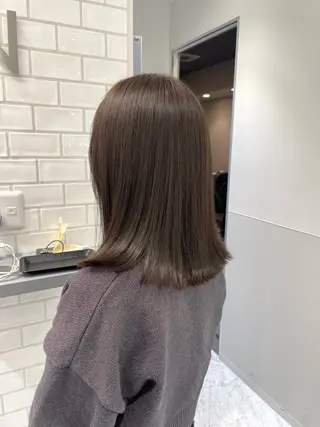 ミディアム カラー GPIP 近藤沙樹のヘアスタイル