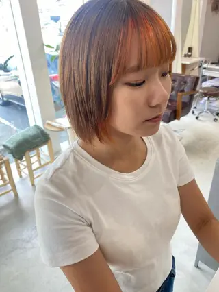 ショート カラー en⁺　trust所属・山口 麗音のヘアスタイル