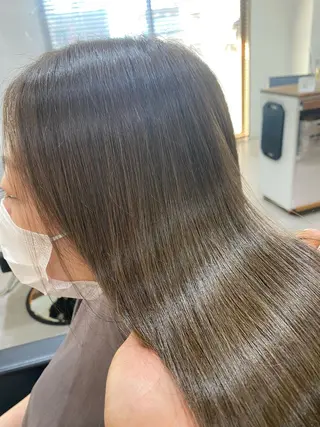 セミロング カラー 銀座⚜️【脱白髪染め 美髪矯正】トグチのヘアスタイル