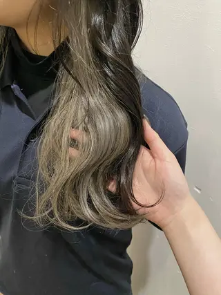 ロング ツヤ感/透明感カラー /蟹江/harunaのヘアスタイル