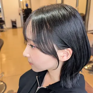 ミディアム 彩桜/艶カラー/ ショート/顔周りෆのヘアスタイル