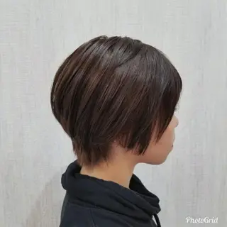 ショート 顔周りレイヤーカット 髪質改善代表西村功平のヘアスタイル