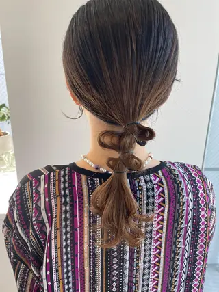 セミロング 永井 瑞穂のヘアスタイル