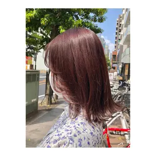 ミディアム カラー メンズ 白髪ぼかし脱白髪染め 大塚綾のヘアスタイル