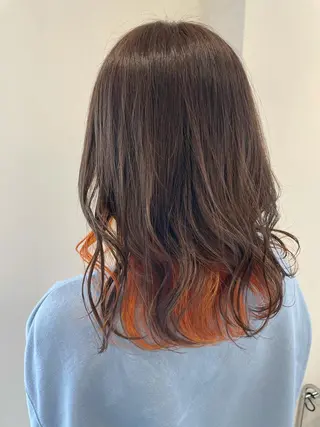 セミロング 韓国風ヘア♡ runaのヘアスタイル