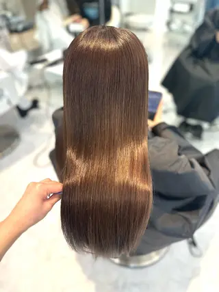 ロング パーマ 縮毛矯正/ネイル 🌻ひまわり🌻のヘアスタイル