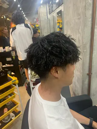 パーマ メンズ ⚡️メンズパーマ特化 mens支持◎/忠地のヘアスタイル