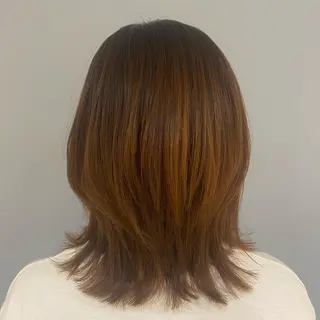 セミロング ase.糸島店所属・UEDA AYAのヘアスタイル