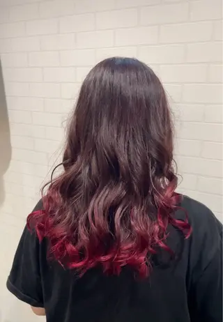 セミロング カラー ヘアアレンジ Bernie boyのヘアスタイル