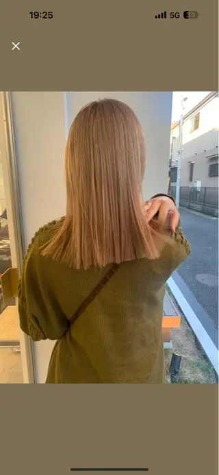 ミディアム カラー ALBUM୨୧ momokaのヘアスタイル