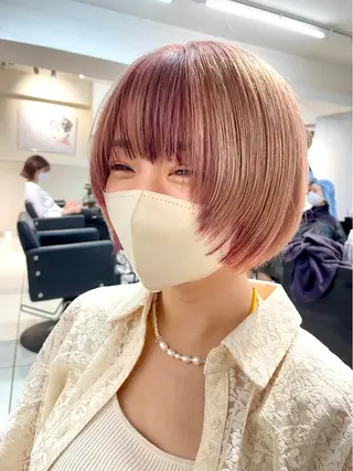 ショート カラー vain所属・パーマウルフショート 濱田匠のヘアスタイル