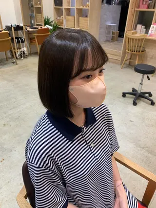 ショート ボブ/レイヤー/ニュ アンスパーマ/小夏のヘアスタイル