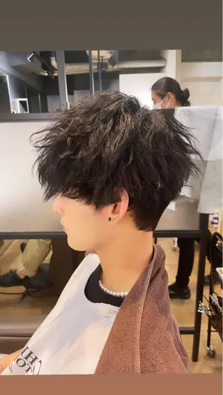 パーマ メンズ CHROM TOKYO ALT所属・🔥メンズ専門🔥 佐々木　パーマ大人気のヘアスタイル