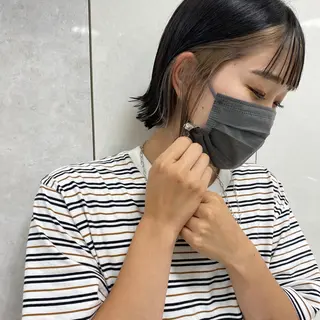 ミディアム カラー 髪質改善🫧ベージュ 椙山 響のヘアスタイル