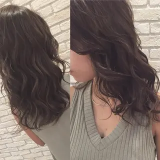 ミディアム セミロング ロング カラー パーマ lafith hair dope所属・[外国人風カラー] 店長 田中健太のヘアスタイル