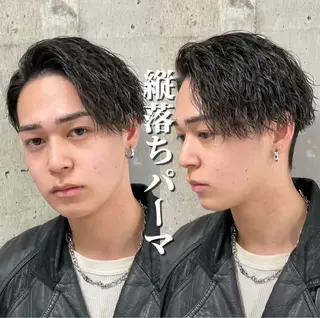 ショート パーマ ヘアアレンジ メンズ 亀井隆汰/メンズ専門 パーマ特化美容師のヘアスタイル